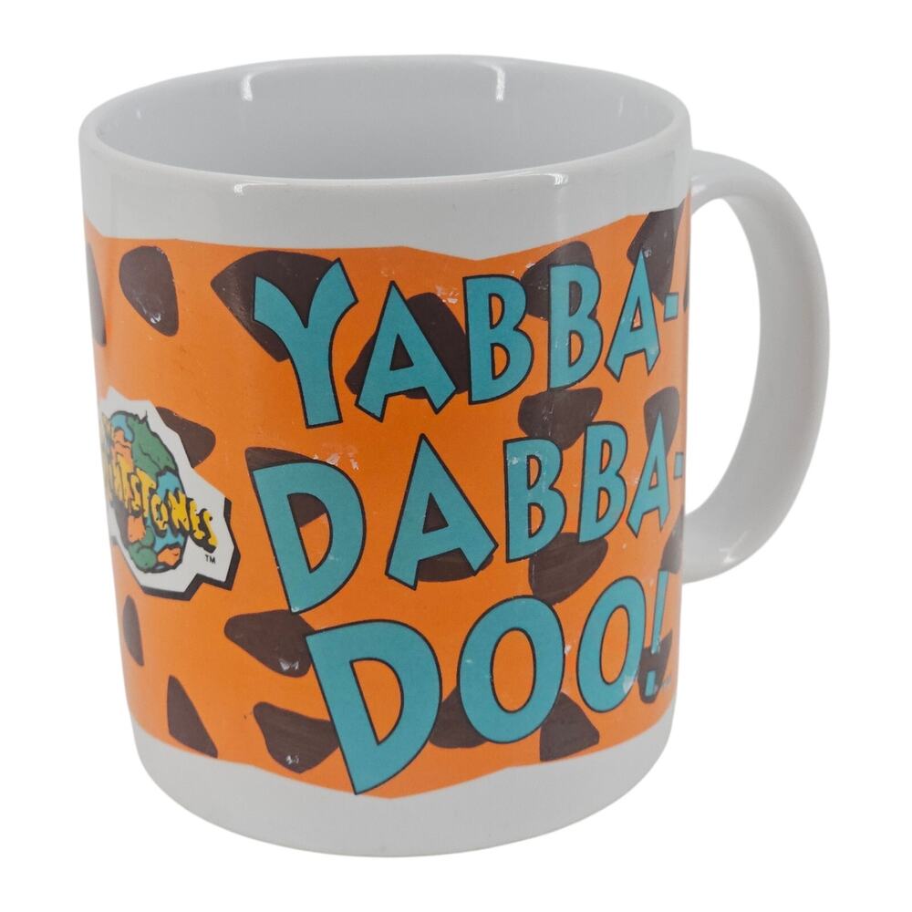 Vintage 1993 Dakin Flintstones Yabba Dabba Doo Hanna Barbera Tea coffee mug Cup